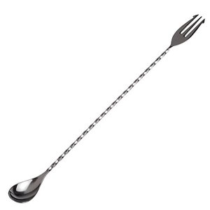 Twisted Stainless Steel Trident Bar Spoon
