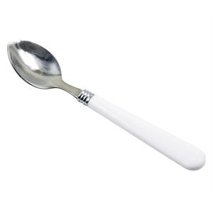 Edelstahl Suppenlöffel Löffel Mahlzeit mit weißem Griff EB-TW62