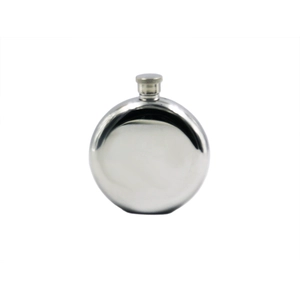 Round Stainless Steel Hip Flask