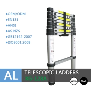 Sola escalera lateral telescópica de xingon con EN131