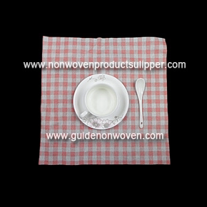 Guardanapos de mesa Airlaid, vermelho e branco completo