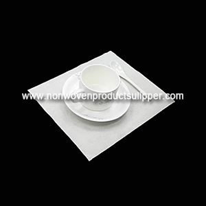 Servilleta de la mesa de comedor de la tela no tejida blanca de la decoración de las servilletas del hotel de las servilletas GT-WH01