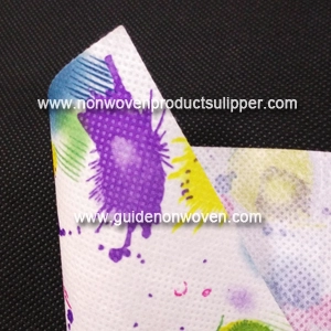 JL-4012 Graffiti Printing Polyester Spunbond Tecido não tecido para embalagem e decoração