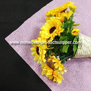 Materiais de envolvimento florais não tecidos de gravação de polipropileno Spunbonded do poliéster GTRX-PI01 novo para o florista