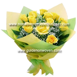 Material de embalagem de flores não tecidas
