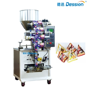 เครื่องบรรจุถุงสามเหลี่ยมขนมกาแฟอัตโนมัติ