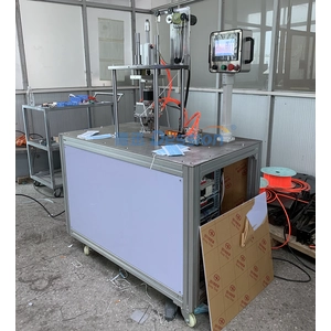 Semi Automatic Manual Ear Loop Spot Welding Machine