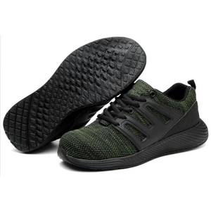 602 Zapatillas de deporte con estilo, transpirables, súper ligeras y antideslizantes, zapatos de seguridad, puntera de acero
