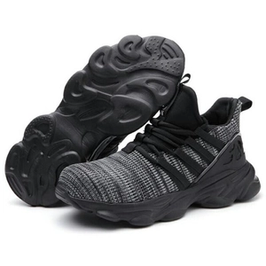 605 Sapatilhas respiráveis ​​antifuro super leves com absorção de choque e sapatos de segurança
