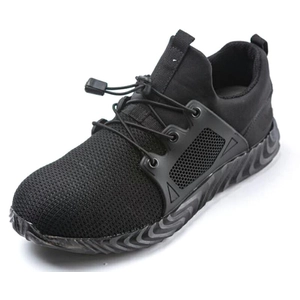 709 Zapatillas antideslizantes ligeras y transpirables con flexibilidad zapatos de seguridad puntera de acero