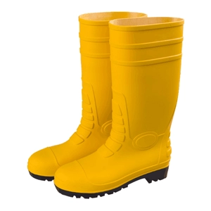 AYBS en acier d’orteil jaune bottes de pluie de pvc sécurité