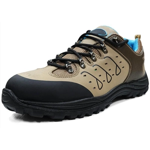 BTA036 Zapato de trabajo de cuero nobuck resistente al deslizamiento de aceite punta compuesta