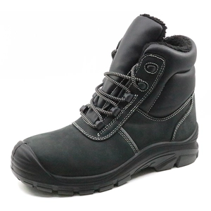 Scarpe antinfortunistiche invernali antiscivolo con punta in acciaio nabuk ENS031