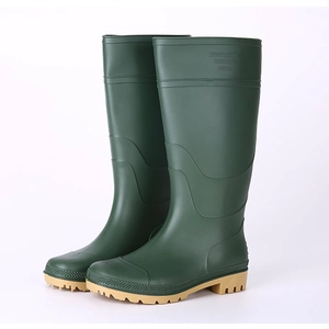 GB01 CE Verified Waterproof Green Color Farming Pvc Rain Boots