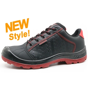 N0181 scarpe da lavoro da jogger di sicurezza in punta di vetroresina in vera pelle