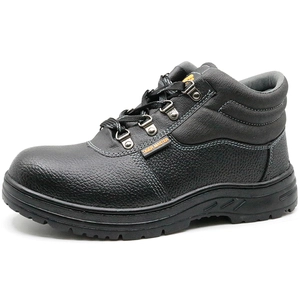 RB1200 scarpe da lavoro di sicurezza in pelle nera a buon mercato puntale in acciaio