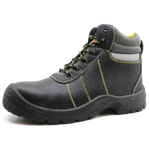 Scarpe antinfortunistiche antinfortunistiche SD3050 in pelle nera per costruzione