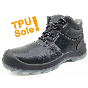 SJ0170T 정품 가죽 tpu 단독 스틸 발가락 안전 작업 신발