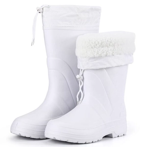 EB01 Botas de espuma EVA de inverno para homens leves da indústria alimentícia branca
