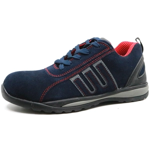 Scarpe antinfortunistiche sportive in pelle scamosciata SRS005 con suola in gomma per lavoro