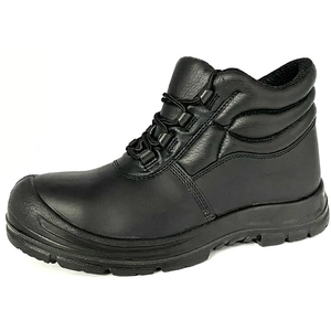 TM5002 Rutschfeste schwarze Lederverbund-Zehenschutzstiefel