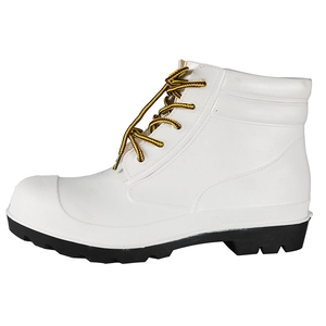 WBA en acier d’orteil blanc bottines pvc