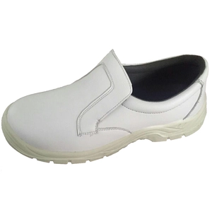 Wasserdichte Microfaser Leder weiße Farbe billig Koch Schuhe