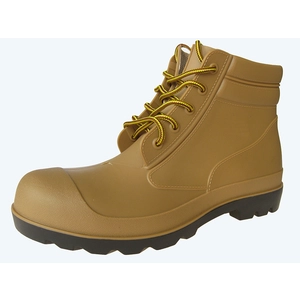 ZBA brown color men ankle pvc safety boots