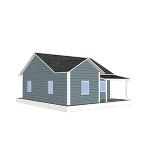 Heya-2B03-B Chine bâtiment préfabriqué préfabriqué fait maison avec un panneau sandwich et disposant de 2 chambres
