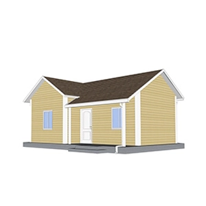 2S01 Chine Maison préfabriquée en ciment moussé de 2 chambres pour enfant