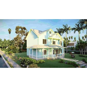 Luxo belas villas de aço de alta qualidade montagem de aço de aço casas para venda - qb23
