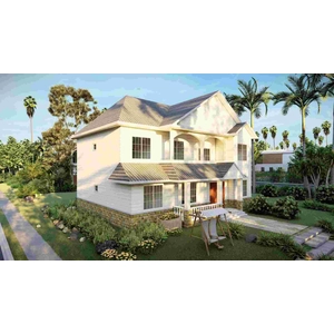 Moradia de aço leve de luxo Villa de aço rápida estrutura de estrutura de aço --QB24