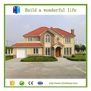 บ้านวิลล่าเหล็กไฟสำเร็จรูปแบบแยกส่วนออกแบบบ้านหรู