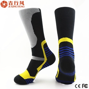 Calcetines de deporte profesional proveedor, medida largo algodón calcetines de esquí cálido
