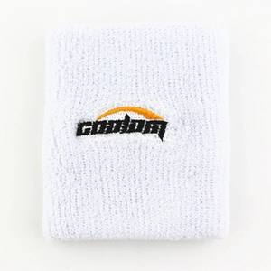 wholesale custom embroidery logo sport cotton wristband,made in China