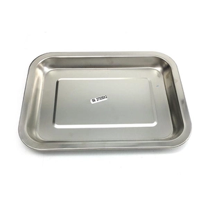 Flaches Tablett aus 304 Edelstahl