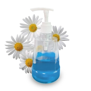 Flacone in plastica trasparente con pompa in PET da 330 ml