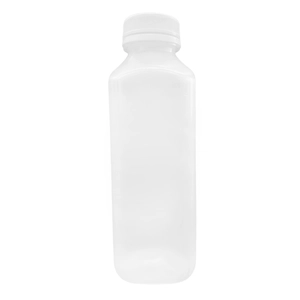 Bottiglie di plastica PP con riempimento a caldo Bottiglie di succo di plastica vuote quadrate da 450 ml da 15 once