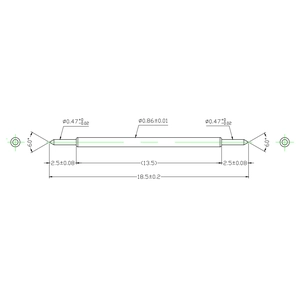 High Quality BGA test probe Double head pogo pin