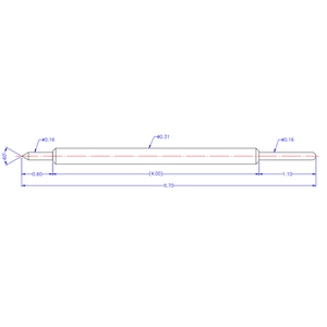 Sonda de teste BGA de pino de cabeça dupla de fábrica de Zhejiang