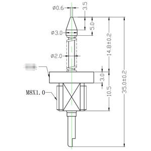 Giá xuất xưởng 1A Pin thăm dò hiện tại Pin Pogo tải lò xo SF6807