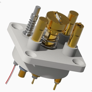 High performance 60A current probe pin set for 4680 cylindrical testing
