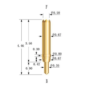 Hot Export 4.46mm Test Probe Pin with Double Head