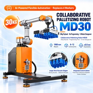 MD30 Collaborative Palletizing Robot — 30 kg Payload, 5-Axis, No Programming