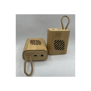 Mini haut-parleur en bambou