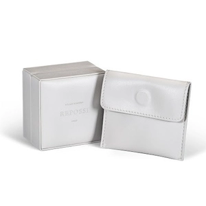 Reines weißes Leder, Knopf, Magnet, Schmuck, Ring, Ohrringe, kleine süße Tasche
