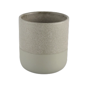 14oz Walang laman na Natatanging Matte Green Ceramic Candle Jars