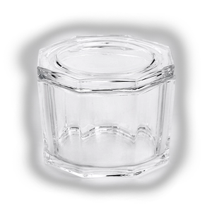 Maßgeschneiderter achteckiger Kerzenhalter aus Glas mit Deckel für die Inneneinrichtung