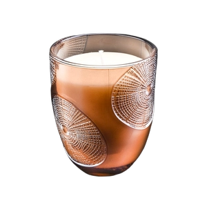 Custom nordic multi-colored ring glass candle jar candle holder decoration