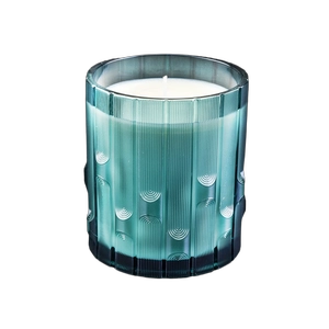 285ml Green syllable jar glass candle jars unique scented candle jar